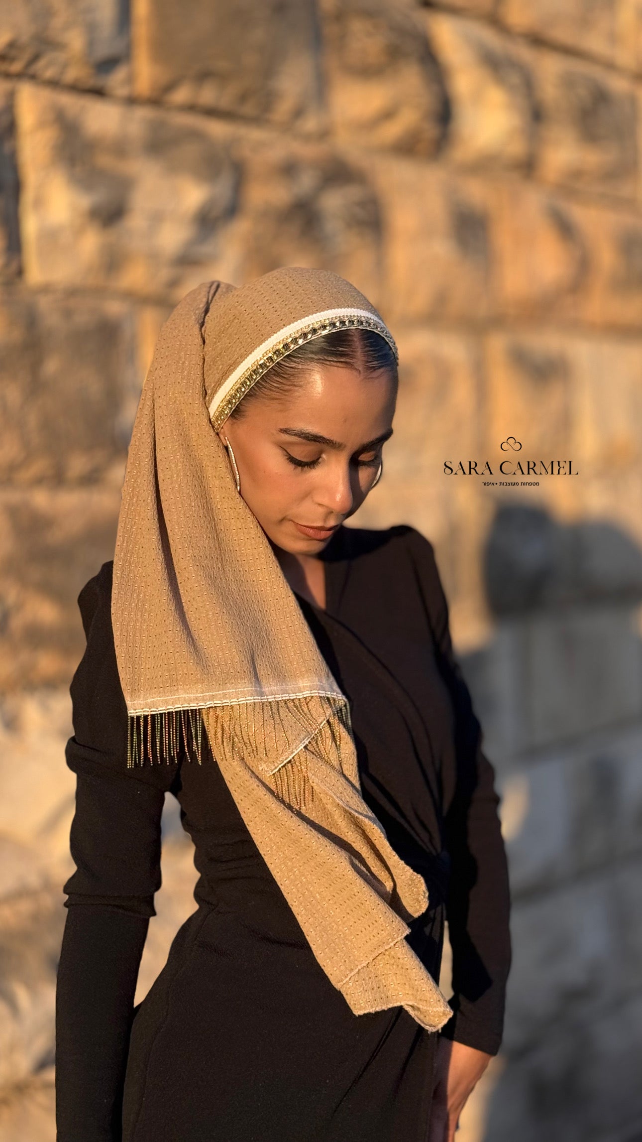 מטפחת רוז- בז׳