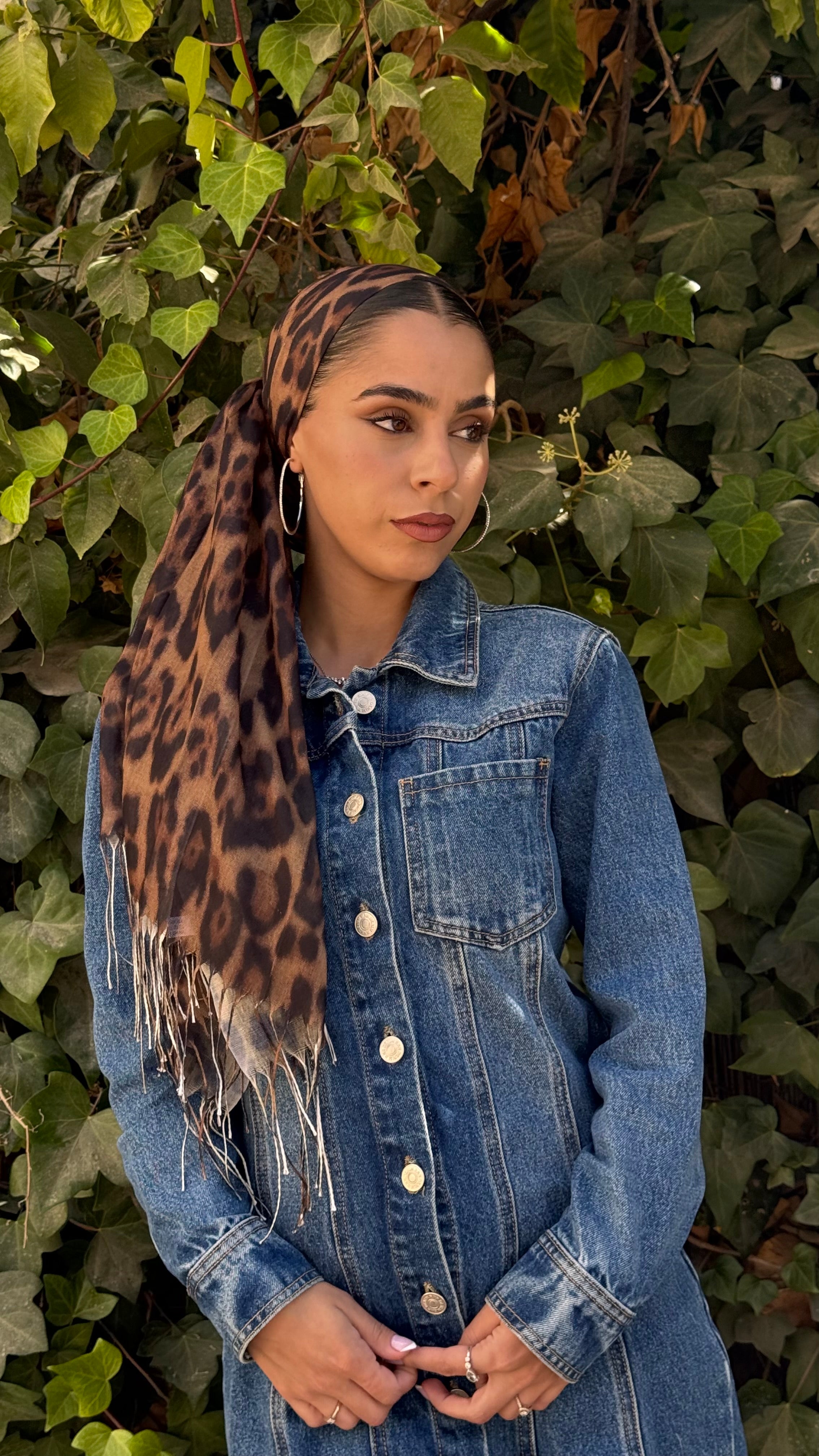 פשמינה מנומרת-חום