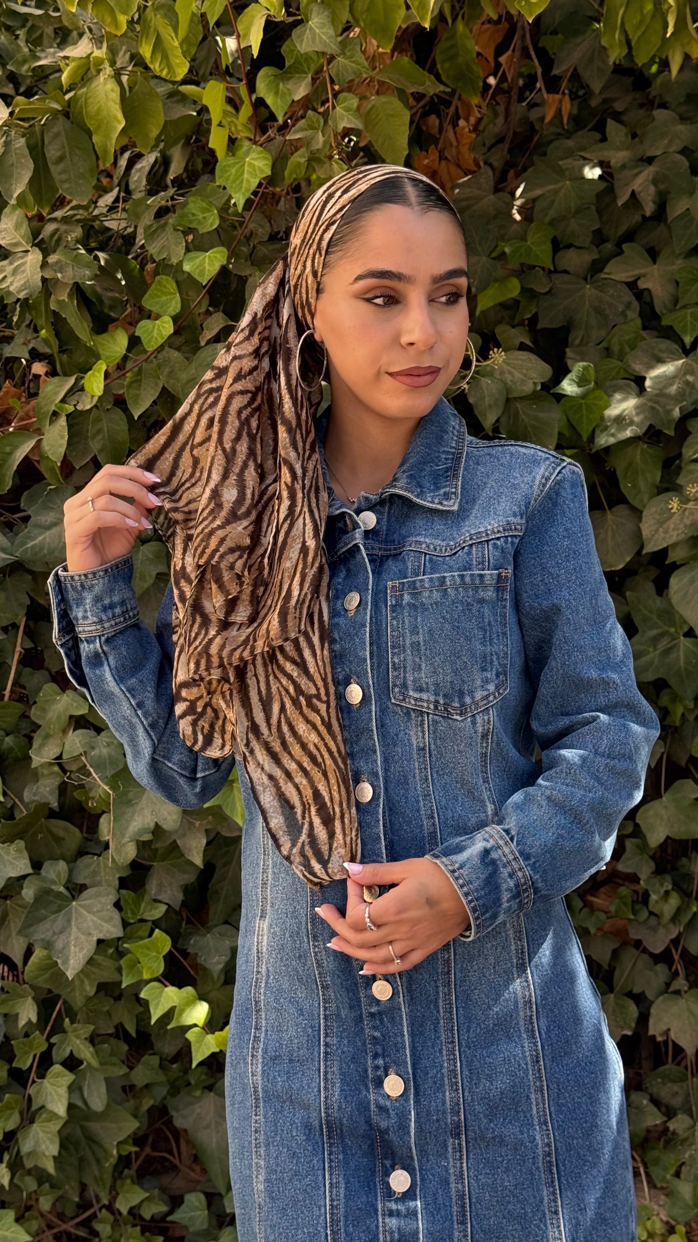 לונג זברה-חום בהיר