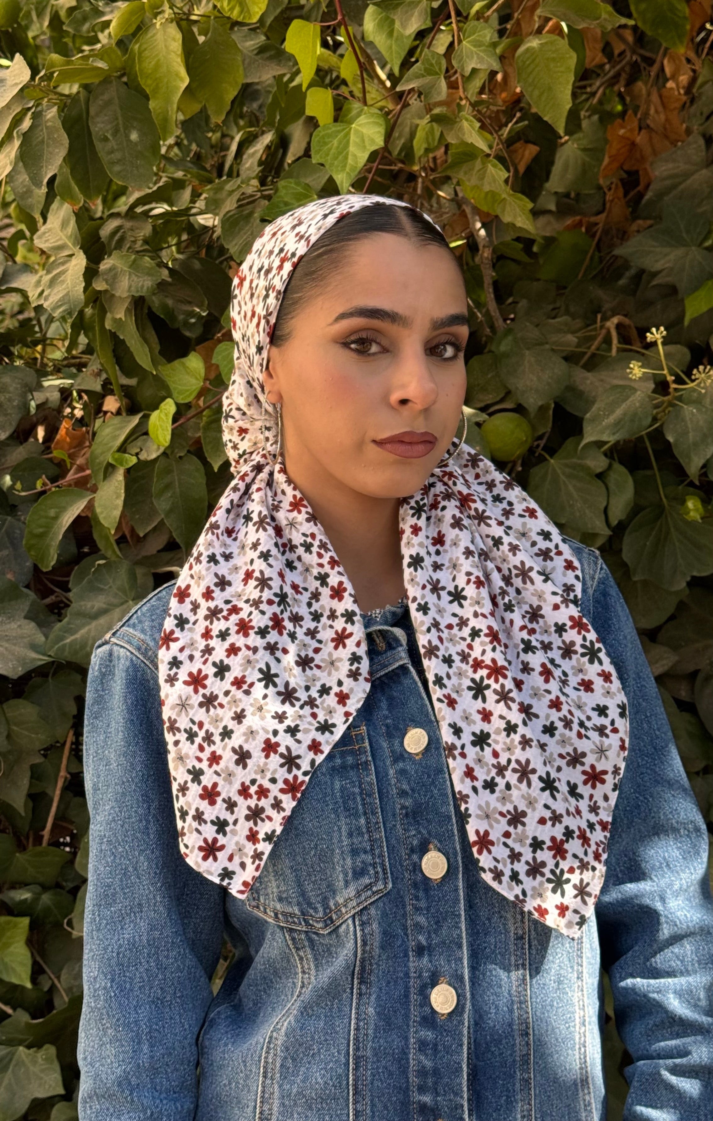 מרובעת קרפ פרח- אדום