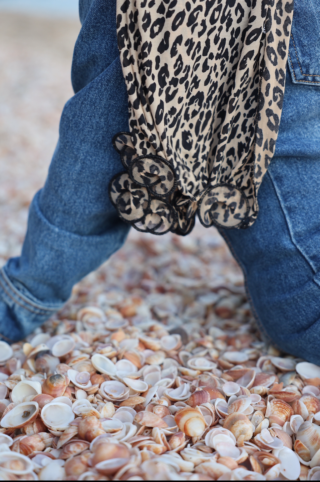 לונג תלתלים מנומר- חום