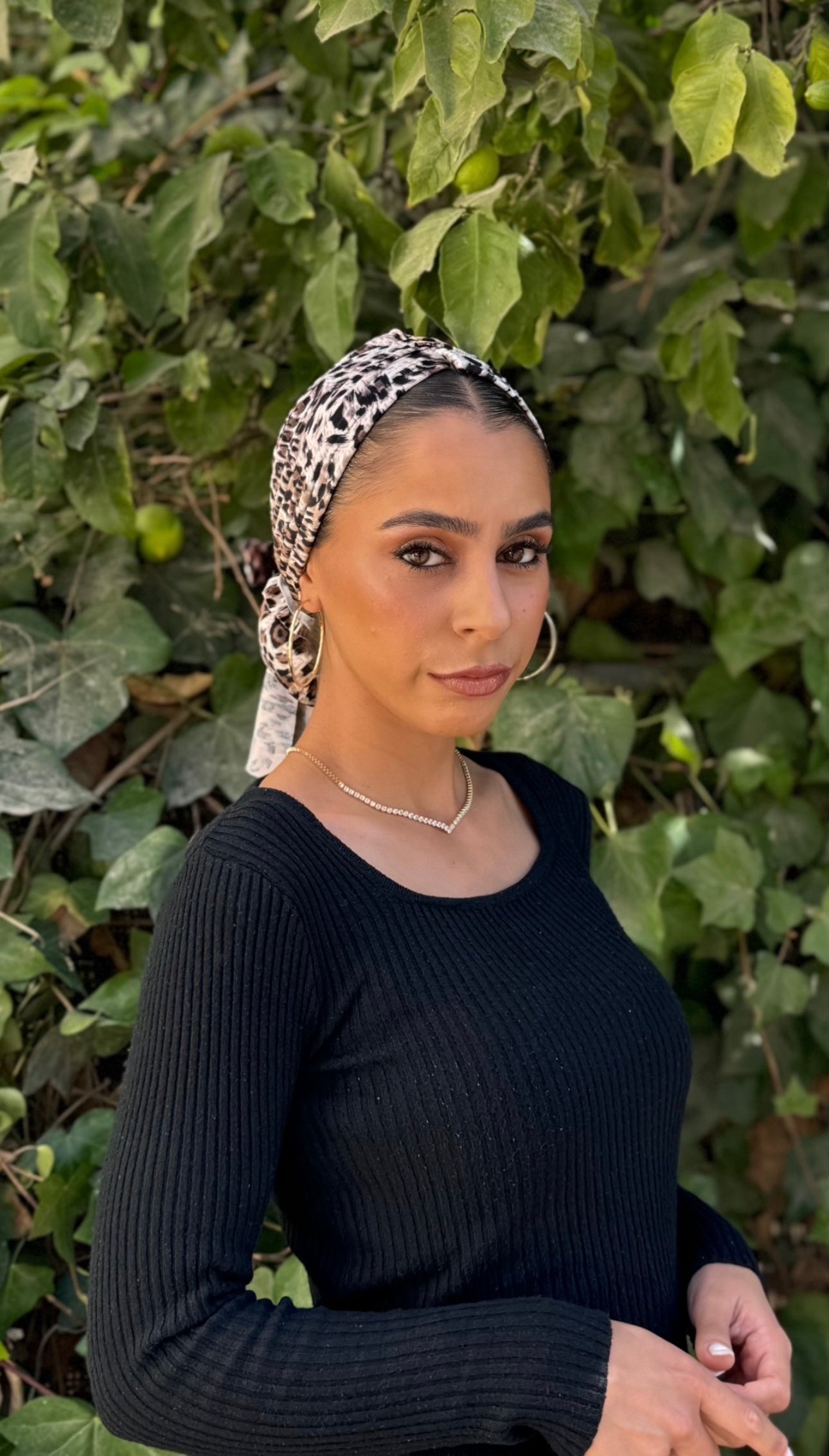 טורבן קטיפה- מנומר
