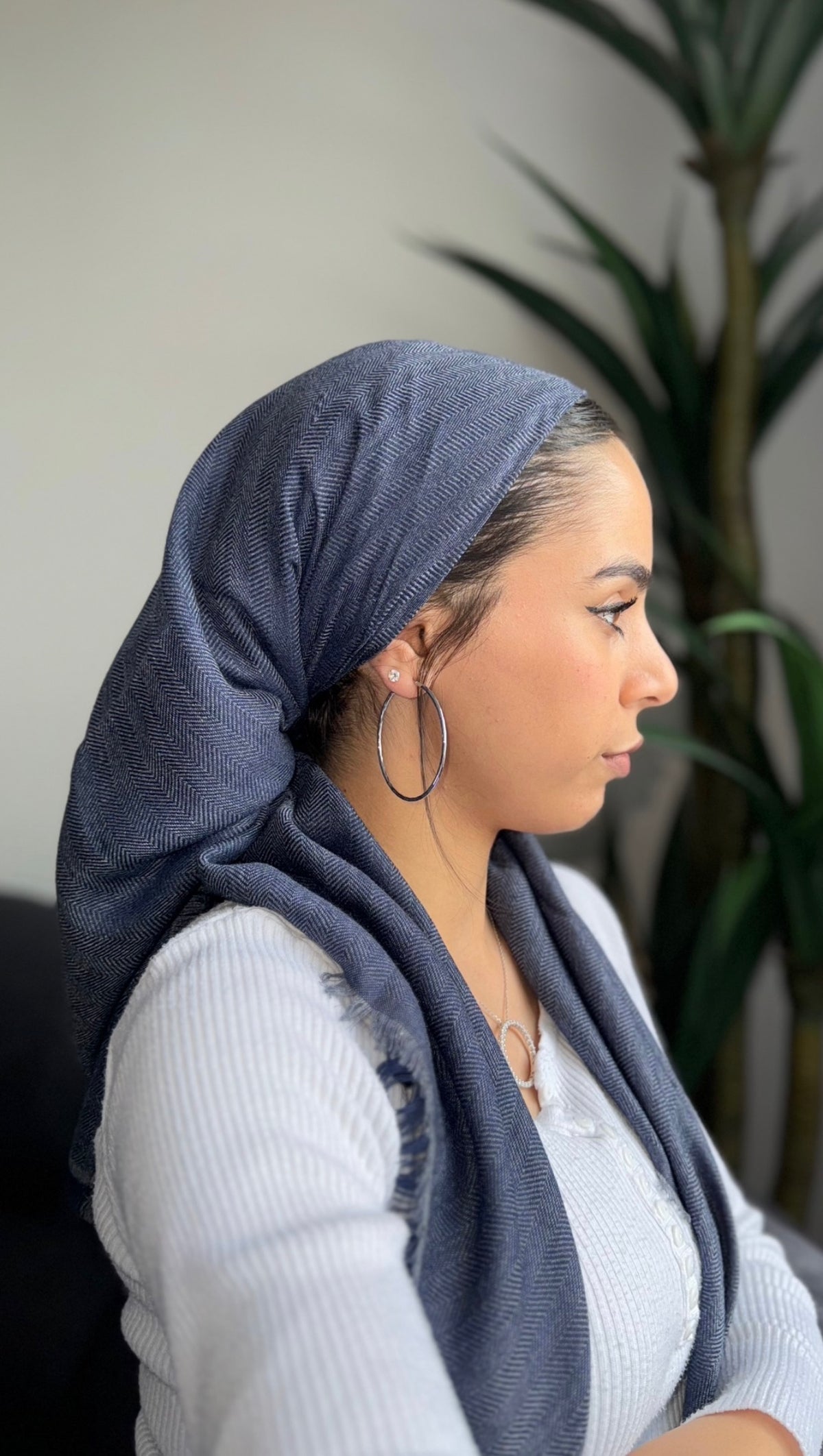 מרובע דגם ג׳ינס- תכלת